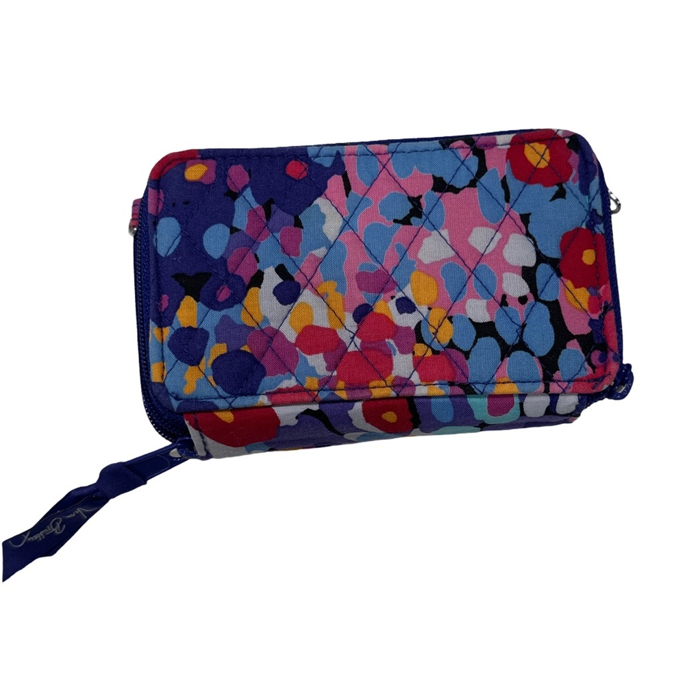 Vera Bradley Colorful Floral Quilted Wallet – Compact Zip Around - Picture 5 of 9
